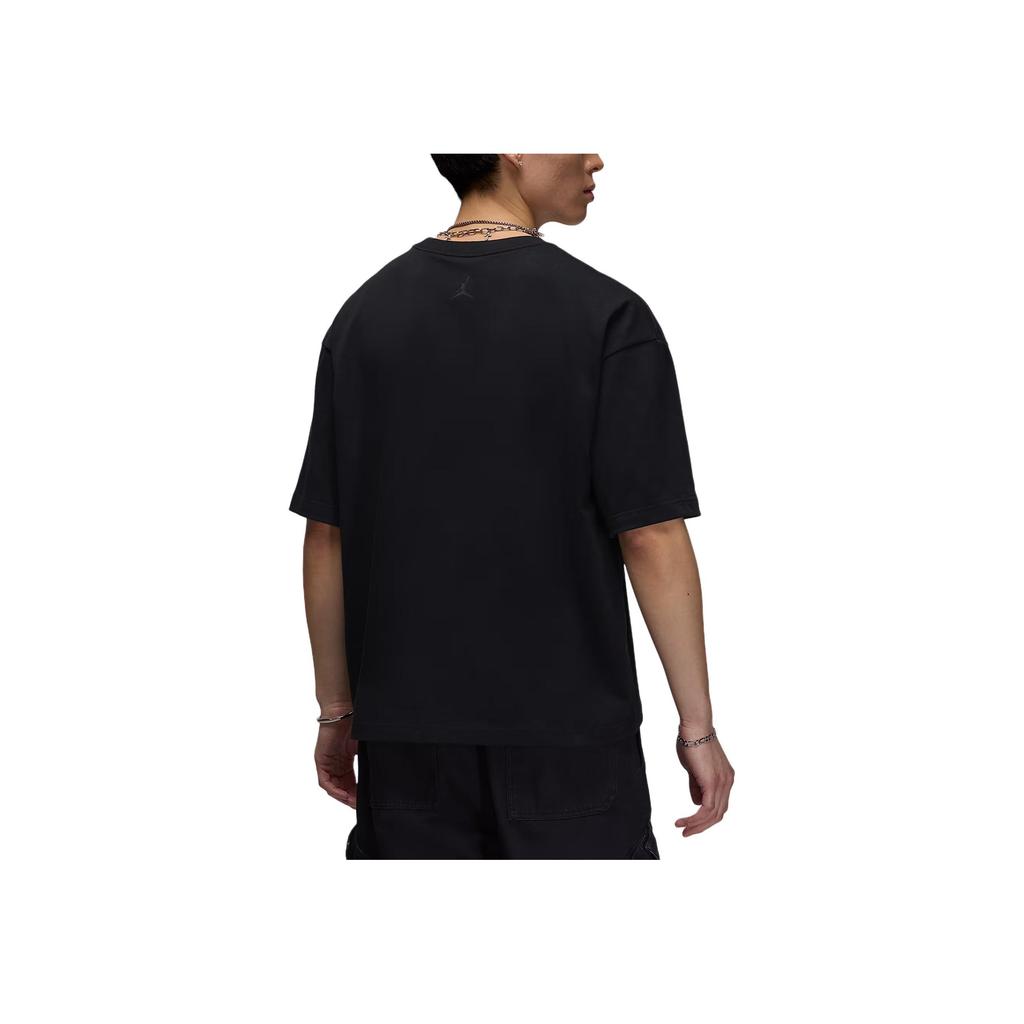 Jordan Brand J Flt Ess Boxy Ss Crew Lt Orewod Comfortable Versatile Letter Simple Short Sleeve T-Shirt Men tops HQ8935-010