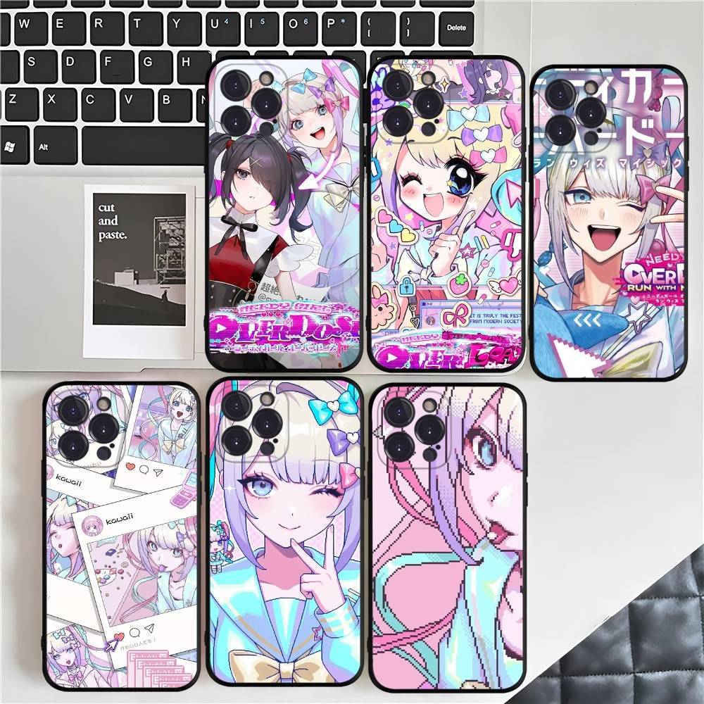 Needy Girl Overdose Game Phone Case For IPhone 17 Air 16 15 14 Plus 13 12 Mini 11 Pro Max Black Cover