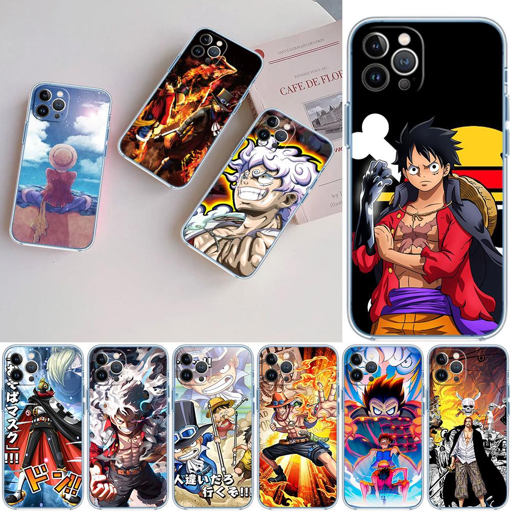 One Piece Luffy Soft Shell Transparent Phone Case for Motorola Moto Edge 20 30 40 50 S30 Fusion Ultra Pro Neo Lite + G200 G23