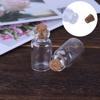 Newest Smooth Transparent Mini Cork Stopper Glass Bottle Glass Craft Containers Mini Messages Jar