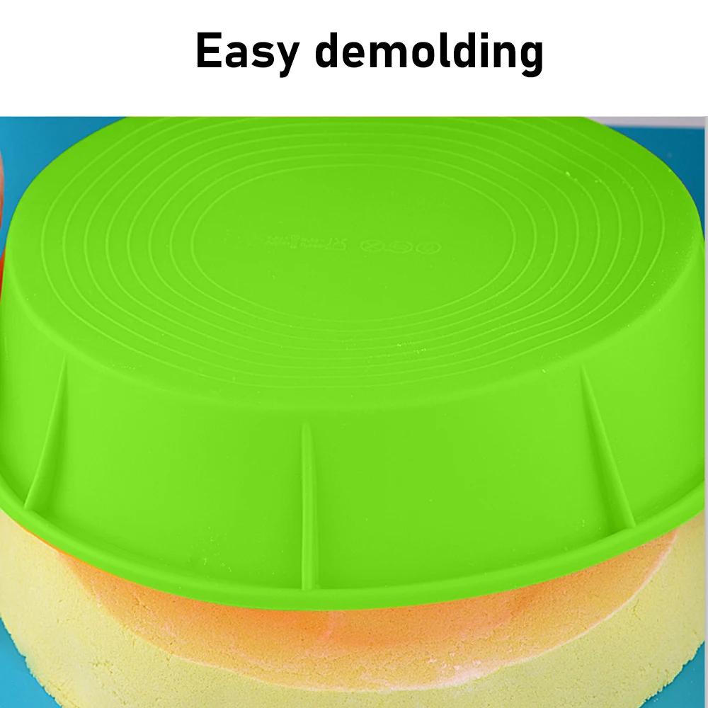 Duha Vrstvená Silikonová Forma na Dort Odolná Vysokým Teplotám Kulatá Pečicí Forma Kuchyňská Domácí Trouba Forma na Pečení Embrya Dortu
