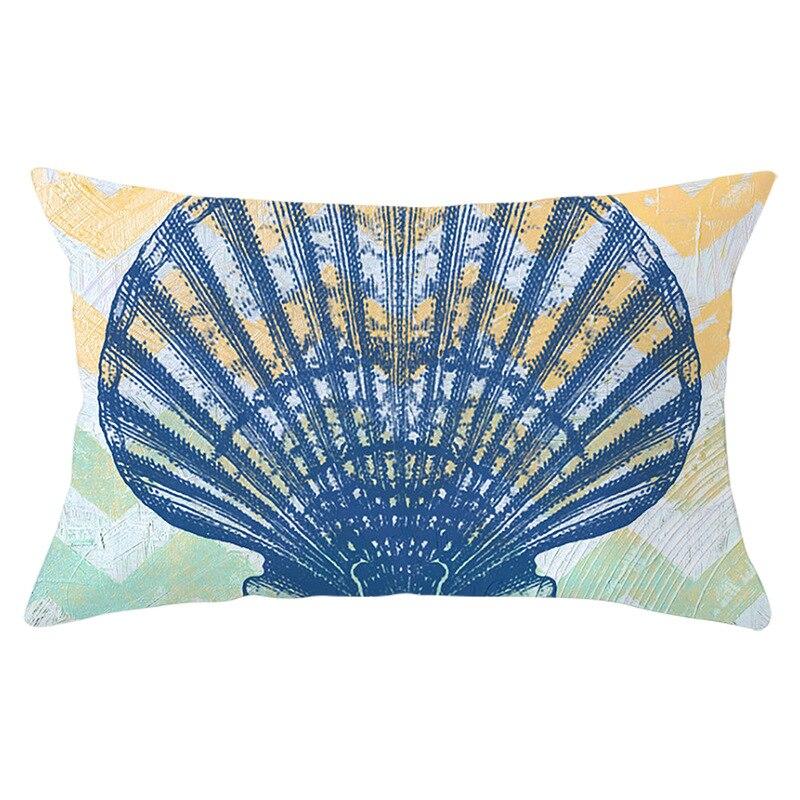 blue decorative bed pillows