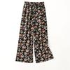Export Export Ethnic Style Retro Print High Quality Chiffon Loose Pants Women's High Waist Spring & Fall Straight-Leg Trousers