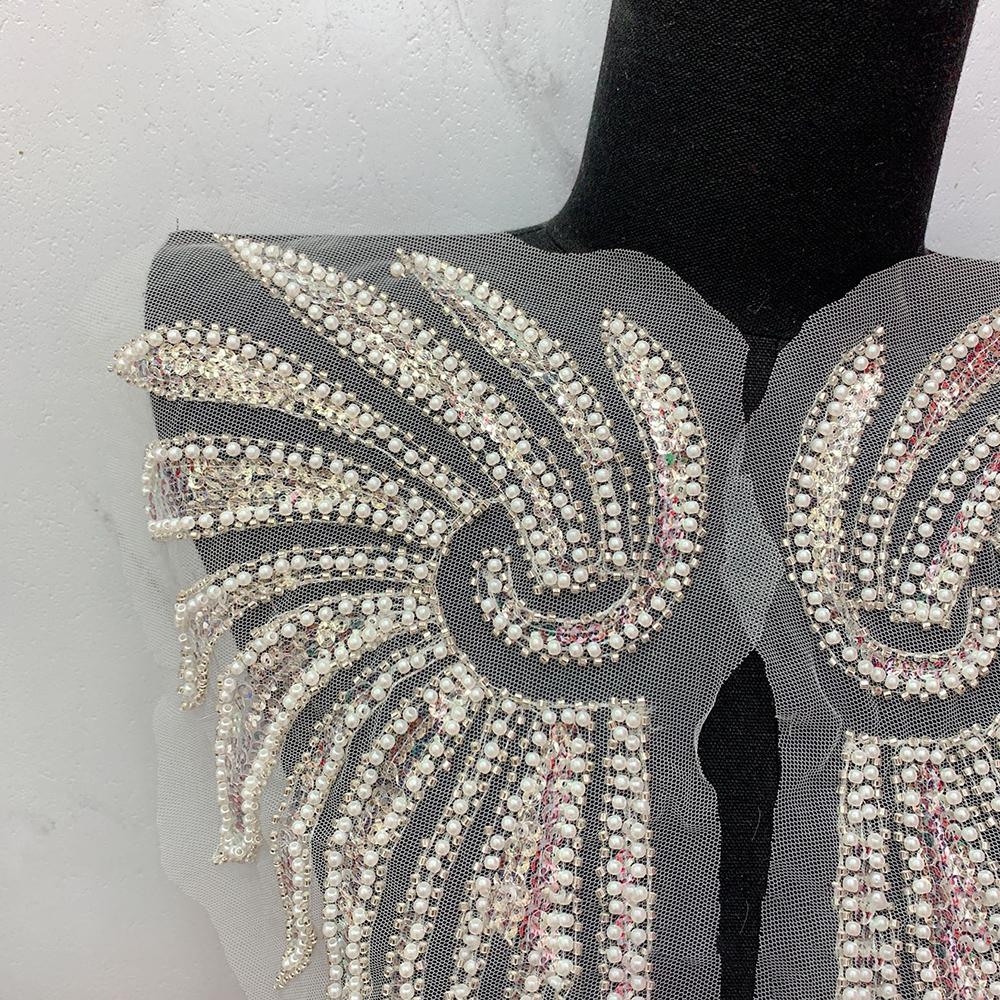 1 Pereche Aripi de Înger Aurii Mărgele Aplicat Brodat Haine DIY Reparare Aplicat