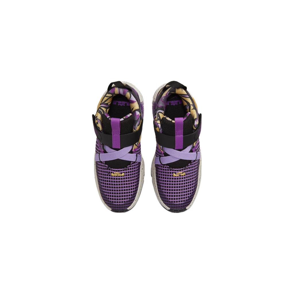 Nike LeBron Witness 7 SE PS Lakers Graffiti Scarpe da Ginnastica per Bambini Viola Nero Viola Grotta FD0210-001