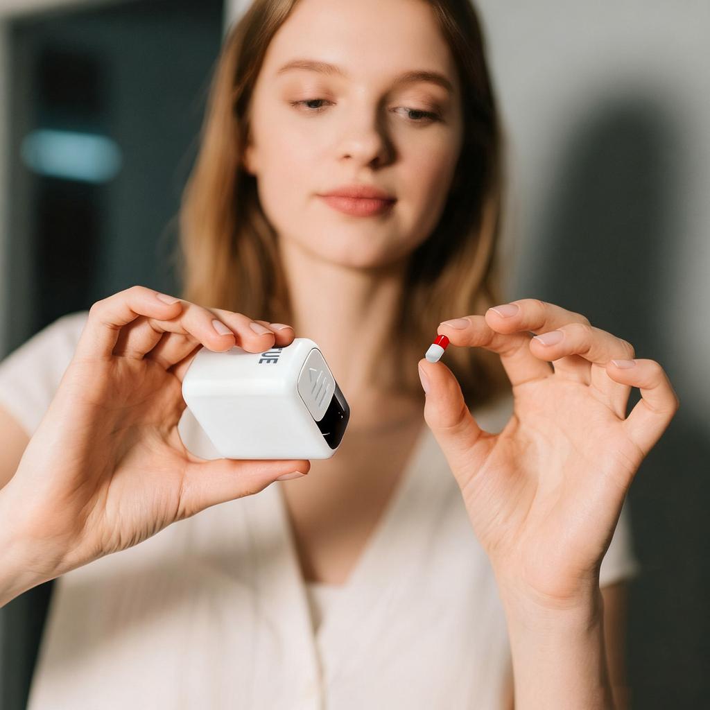 Weekly Organizer - Daily Once, 7 Day Travel Box, Daily Medication Organizer, Portable Box for Fish Oil/Supplements Medication Reminder an