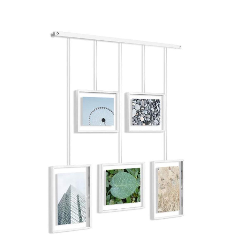 Umbra EXHIBIT Photo Display Frame, Stylish Postcard Size, 2L Size, White (Product Code: 21013426660)