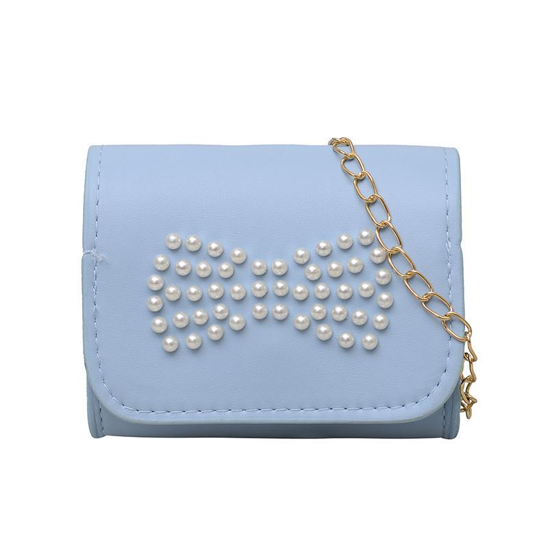 Cute And Elegant Kids Shoulder Bag With Butterfly Knot And Breathable Polyester Lining