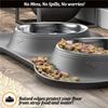 Stainless Steel Pet Dog Feeder Silicone Anti-spill Cats Dog Double Bowl Pet Feeding Drinking Water Bowls Dog Food Dispenser