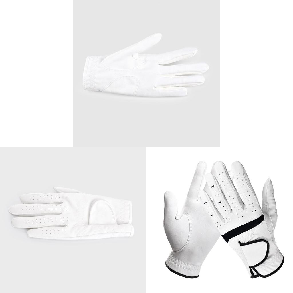 Leder-Golfhandschuhe für Damen und Herren mit atmungsaktivem PU-Material für Outdoor-Sport und Sonnenschutz