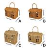 Picnics Basket Handled Woven Rattan Portable Designs for Outdoor Gatherings Home Storage Creative House Shape Baskets