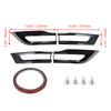 Car Rear Tail Light Lamp Gloss Black Cover Trim Bezel for Jeep Grand Cherokee 2014 2015 2016 2017 2018   Exterior