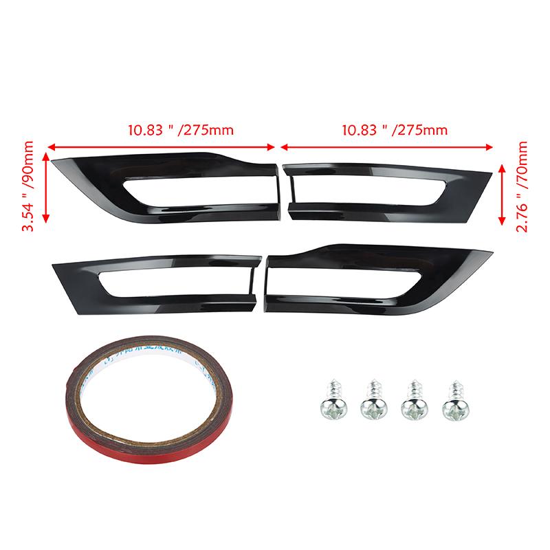 Car Rear Tail Light Lamp Gloss Black Cover Trim Bezel for Jeep Grand Cherokee 2014 2015 2016 2017 2018   Exterior