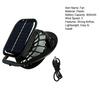 Solar Fan with Strong Airflow Low Three-Speed Adjustment Noise Rechargeable Fishing Hat Clip-on