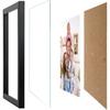 Giftgarden 10-Pack Black Picture Frames for Multiple Sizes Photos, Two 8x10, Four 5x7, Four 4x6, Multi Assorted Photo Frame for Collage Wall or
