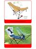 Adjustable Padded Moon Chair: Office & Camping Recliner for Sitting or Sleeping