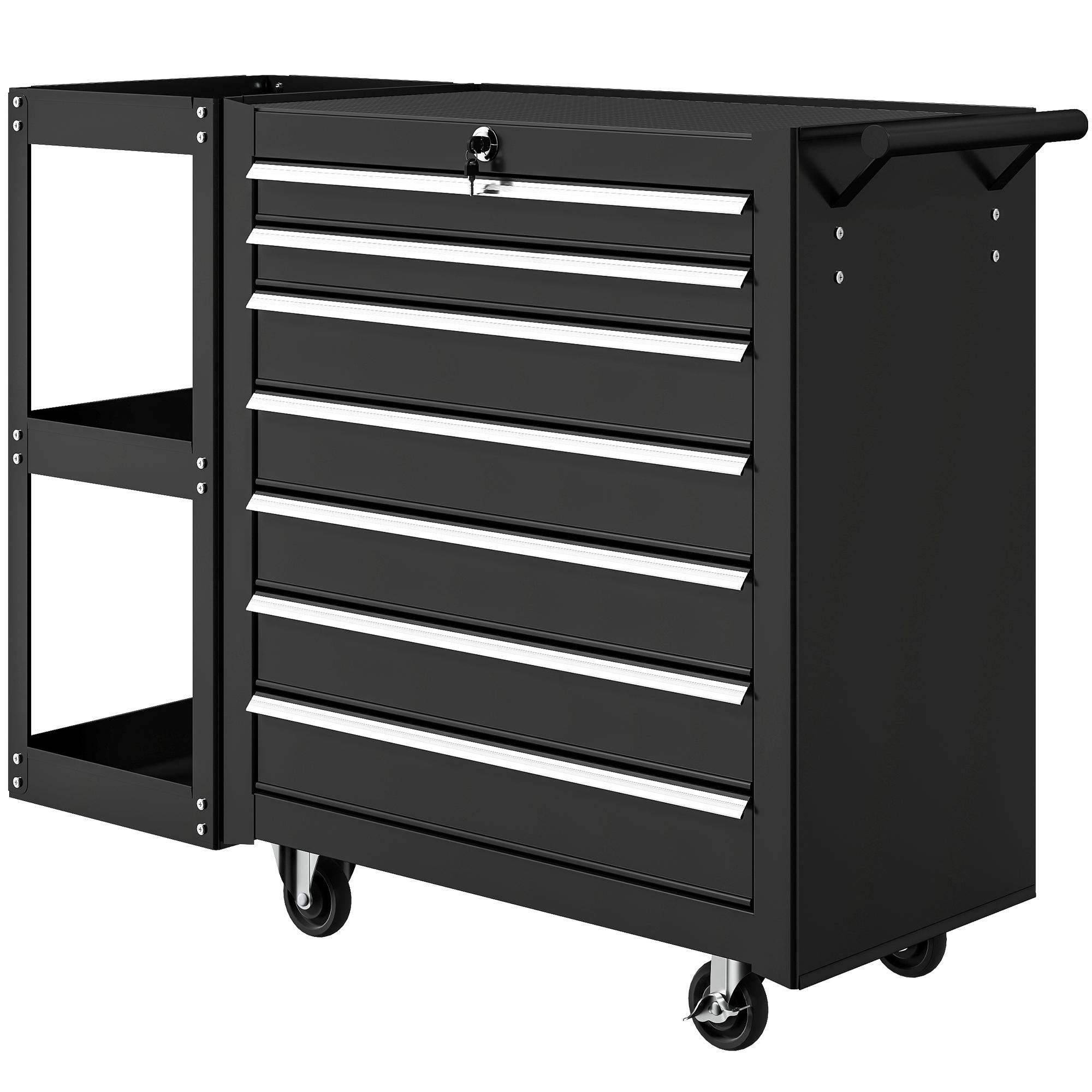 Lockable Steel Tool Chest On Wheels