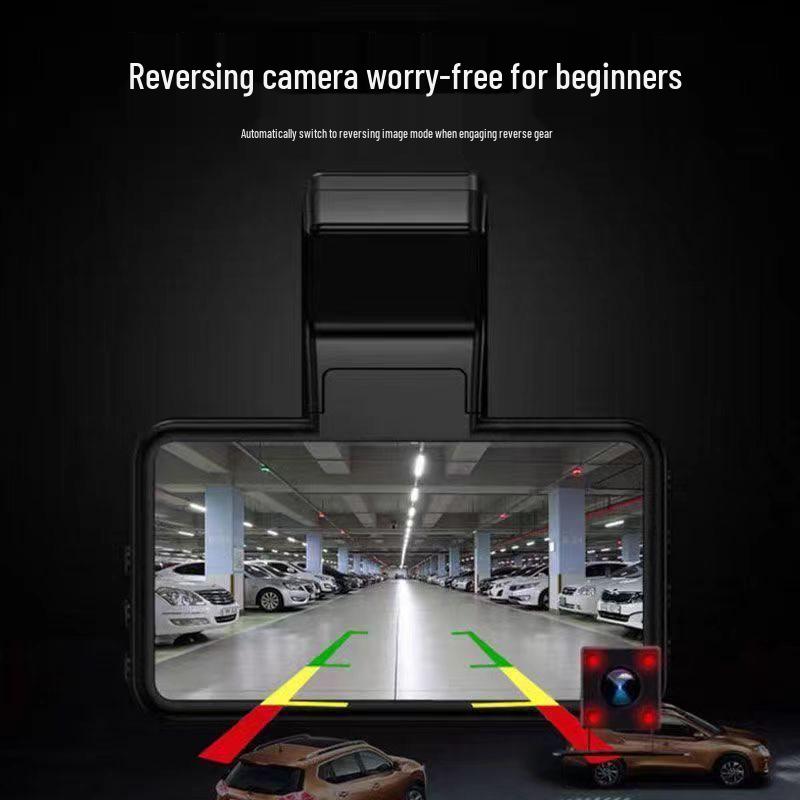 1440P HD Wireless Dual Dash Cam with Night Vision, Front & Rear Recording, Mobile App, Reversing Image