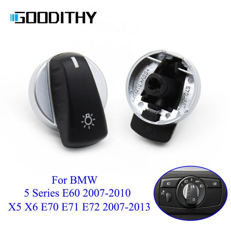 LHD RHD Car Headlamp Head Light Rotary Switch Knob Button For BMW 5 Series E60 X5 X6 2007-2010 E70 E71 E72 2007-2013 61319134725