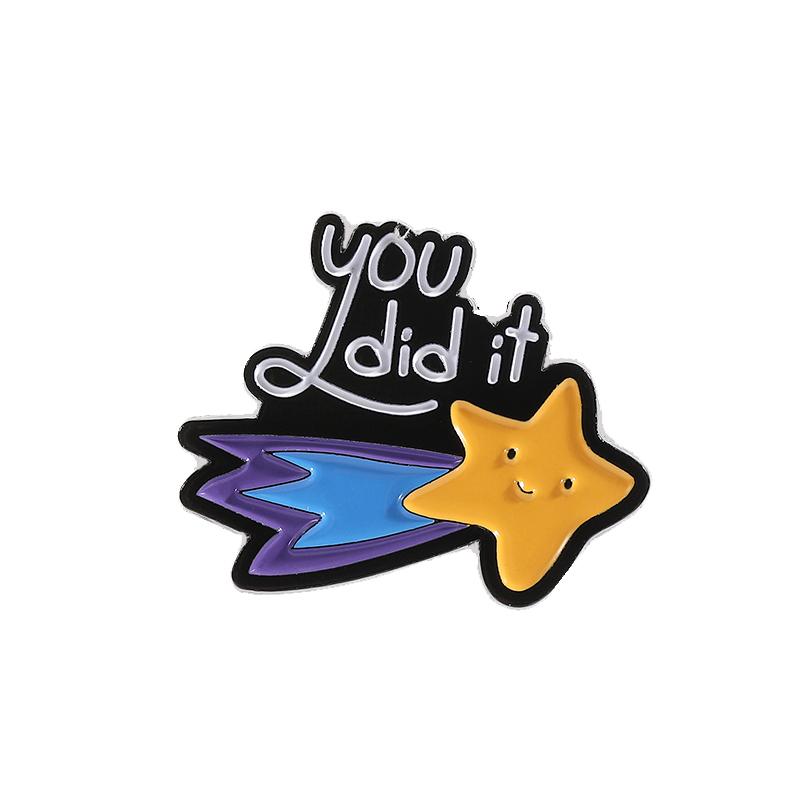 

Your Did It Stay Enamel Pins Custom Refuel Lucky Star Brooches Lapel Badges Clothes Funny Jewelry Gift for Kids Friends