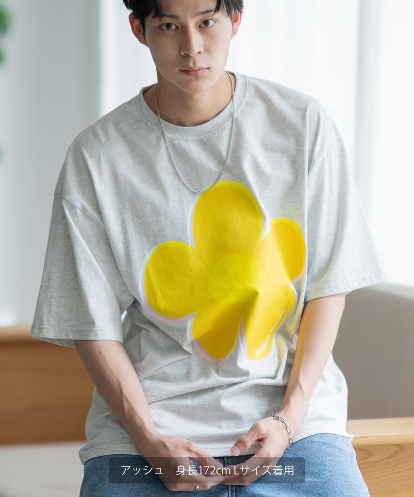 [IMPROVES] [SIDEWAYSTANCE] Mosaic Flower Short Sleeve T-Shirt