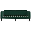 Vidaxl Sofa Z Materacem Do Spania, Ciemnozielona, 80X200 Cm, Aksamit