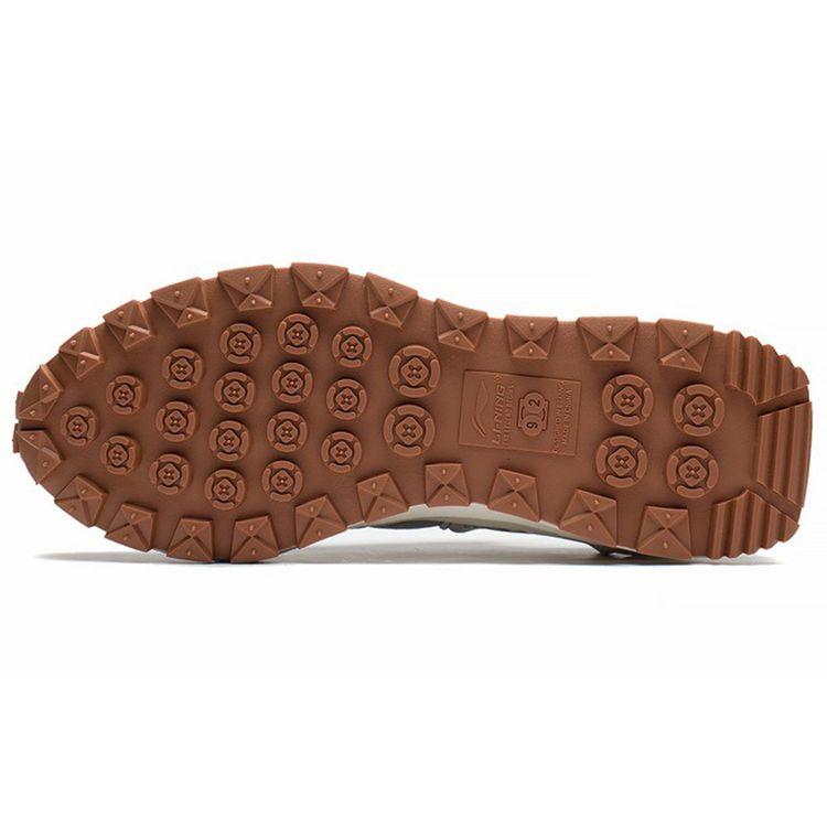 Li Ning Fang Yuan Eternal Fabric Leather Trendy Sports Shock Absorbing Non-Slip Wear-Resistant Breathable Lightweight Low-Top Running Shoes AZGS079-2