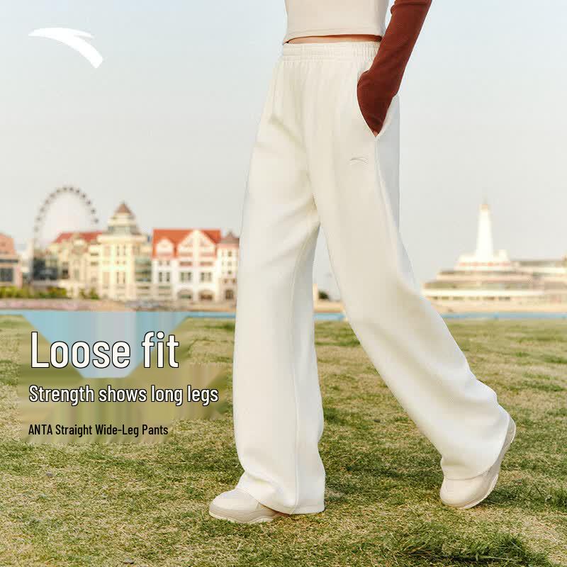Anta Women s Casual Straight-Leg Sweatpants L
