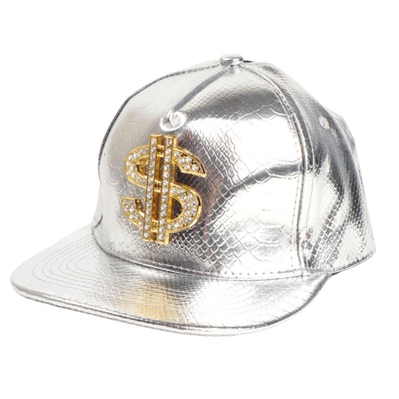 Girls Boys Dollar Badge Baseball Caps Fish Pattern PU Breathable Hat