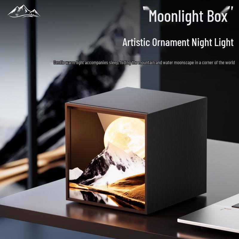 Moonlight Treasure Box Night Light – Eye-Caring Bedside Ornament for Cozy Atmosphere
