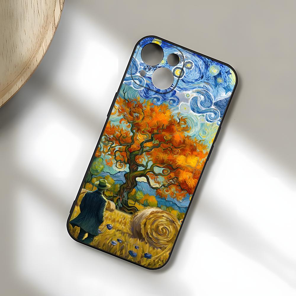 Van Gogh Oil Paintings Phone Case For IPhone 17 Pro Max 15 Pro 16 14 Plus 12 13 Mini 11 Pro Shockproof Soft Cover
