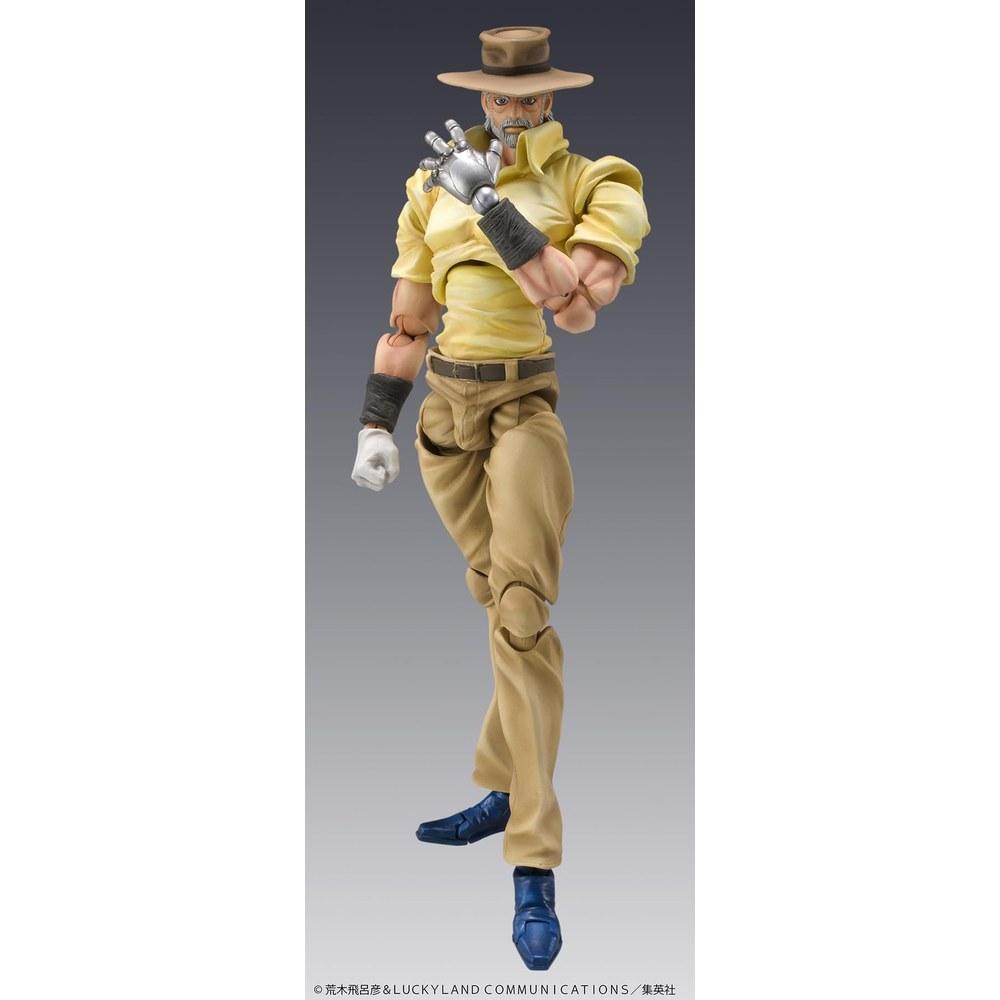 Medicos Entertainment JoJo's Bizarre Adventure Part 3 Joseph Joestar and Iggy PVC ABS Nylon Movable Figure 150mm 35mm