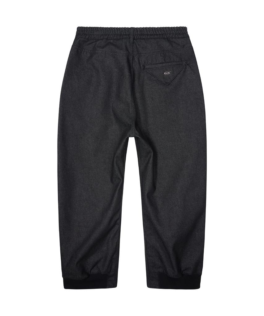 51Peosenteu Denim Lounge Pants - Black