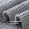 Hengyuanxiang Men's Thickened Pure Wool Turtleneck Sweater