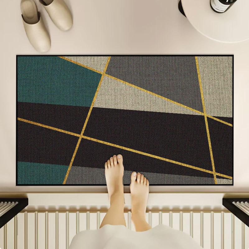 Entrance Door Mat Foot Mat Water Absorbing and Anti Slip Entrance Door Bathroom Entrance Hall Kitchen Carpet