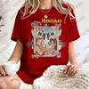 2026 New    Hercules Graphics Print Cotton T Shirt For Women Summer Short Sleeve Retro Tees Casual Oversized Couples Tops