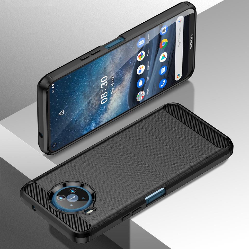 Pentru Nokia 8V 5G UW nokia8.3 5g Carcasa moale mata Husa de lux din fibra de carbon pentru nokia 8.3 5g Huse de protectie din silicon Coque Fundas