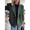 Elegante Cappotto Patchwork in Lana da Donna Moda Primavera Nuovo