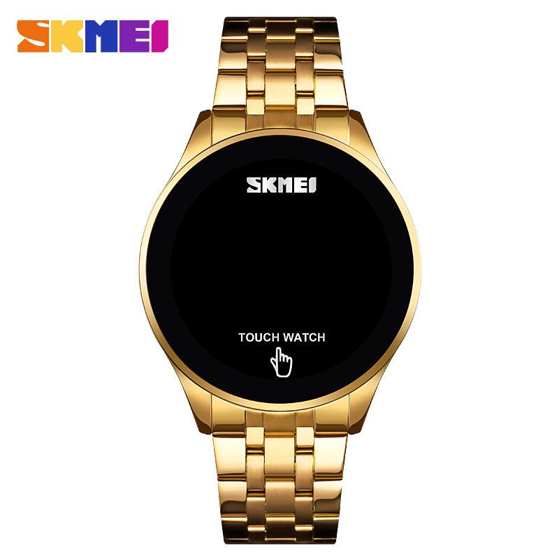 Orologio da uomo SKMEI con display LED Touch Screen in acciaio inossidabile