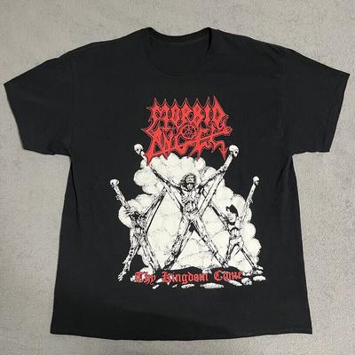 Vtg Morbid Angel Thy Kingdom Come Cotton Black T Shirt Full Size For Men UR170