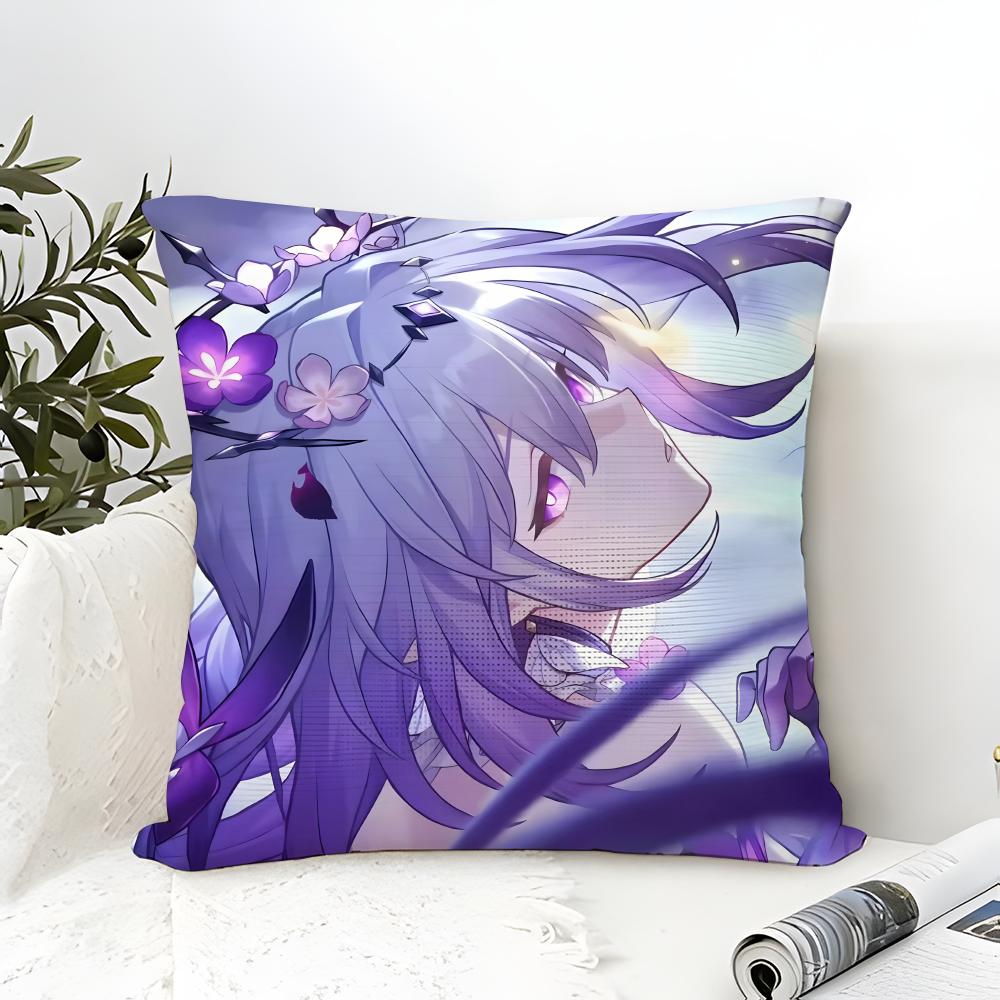 Art Game H-Honkai Star Rail 2 Pillow Case Linen Pillow Case Sofa Home Decor Cushion Cover Cushion Cove