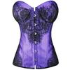 Corset S steel buckle, adhesive bone, lace lace up, court corset, tight fitting, and shapewear