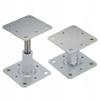 Vertically Adjustable Pole Base Psrt 110X110Mm Anchor Bracket M20X150Mm