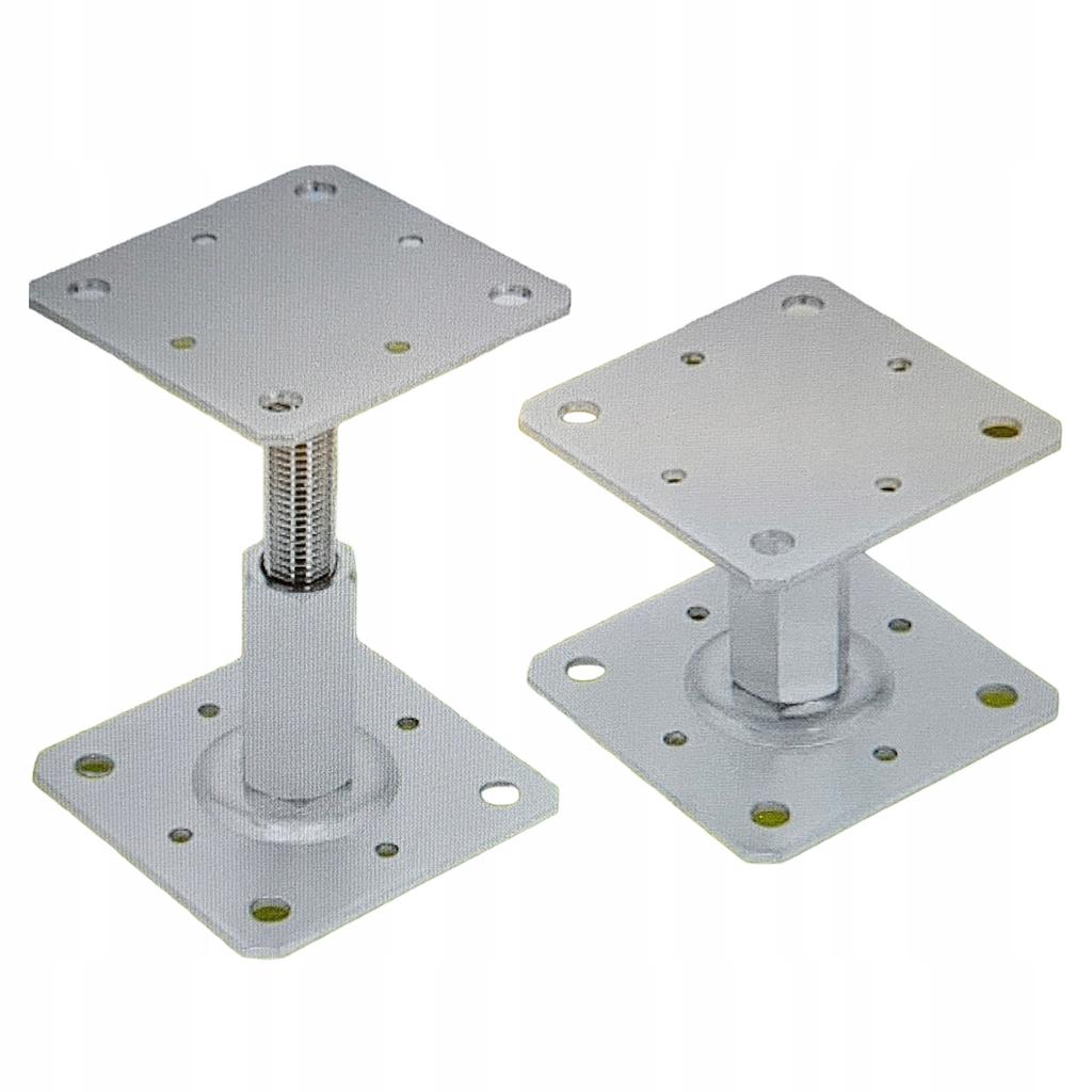 Vertically Adjustable Pole Base Psrt 110X110Mm Anchor Bracket M20X150Mm