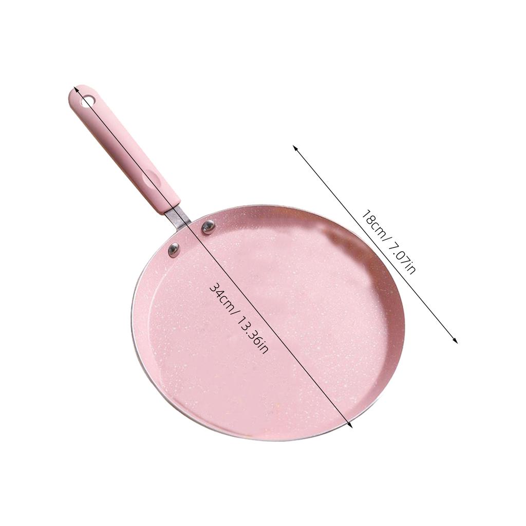 1pc Maifan Stone Frying Pan Non-Stick Aluminum Alloy Cooking Pan For Steak Pancake Baking Portable Kitchen Use Handle