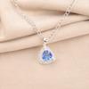 Tanzanite Gemstone 925 Sterling Silver Jewelry Zircon Pendant 0.99" Gift For Her CZP-8-6