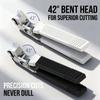 Professional Nail Clippers 42 Degree Bent Head Toenail Nipper For Hard Nails Stainless Steel Pedicure Cutter Nail Clippers