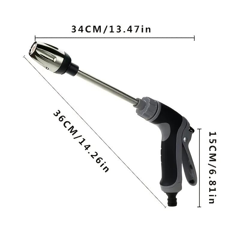 High-Pressure Water Gun Garden Hose Nozzle Garden Watering Hose Sprayer Cleaning Tool Handle Spray Gun For 3/4" Car Washing