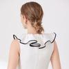 Womens Shoulder Wraps Shawls Shirt Detachable Collar Ruffled Fake Collars for Women Detachable Collar Party Clothing Decor