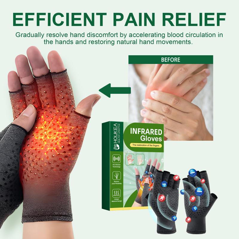 1 Pair Compression Arthritis Gloves Wrist Support Practical Circulation Gloves Daily Activity Health Care Accessory